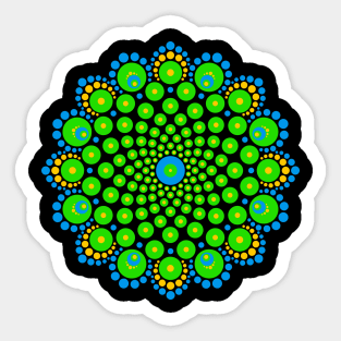 Dot Art Mandala Sticker